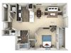 Sterling Kensington Place 1 bedroom 1 bath furnished floor plan apartment in Woodbridge VA Sterling Kensington Place 1 bedroom 1 bath furnished floor plan apartment in Woodbridge VA at Kensington Place, Virginia